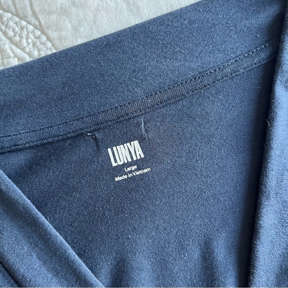 Lunya - Slumberknit™ Long Sleeve Top - Deep Blue - Picture 5 of 12